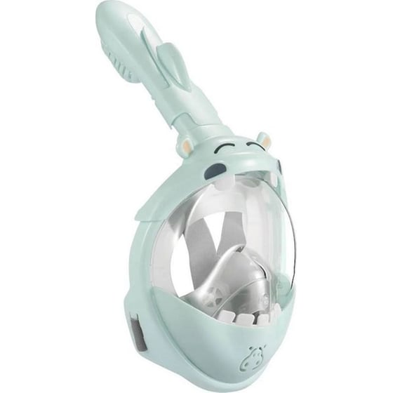 Παιδική Μάσκα Θαλάσσης Thenice Kf-4 Ιπποποταμάκι Full Face Snorkel Mask XS/S - Γαλάζιο image 1