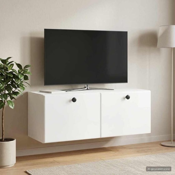 Επιτοίχιο Έπιπλο Τηλεόρασης VidaXL 78.5x31x30 cm - Γκρι image 2