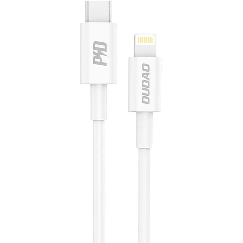 DUDAO Καλώδιο δεδομένων Dudao L6X USB-C Male σε Lightning 1m - Λευκό