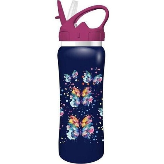 Σετ Φαγητού Must Team Butterfly Φαγητοδοχείο 800ml-Παγούρι Ανοξείδωτο 500ml image 1