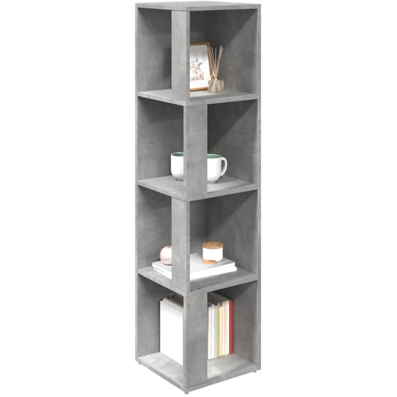 Ραφιέρα VidaXL Γωνιακή από Μοριοσανίδα 33x33x132 cm - Γκρι image 4