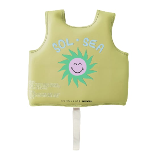 Παιδικό Γιλέκο Κολύμβησης SunnyLife Smiley 1-2 Ετών - Κίτρινο image 2