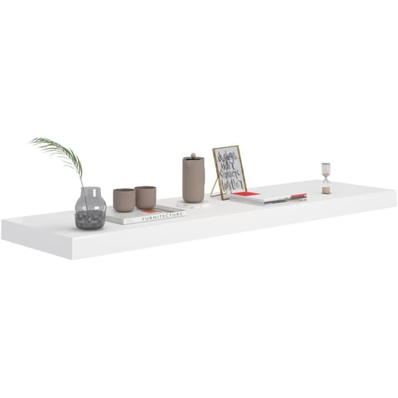 Ράφια Τοίχου VidaXL από MDF 90x23.5x3.8 cm 4 Τμχ - Λευκό image 6