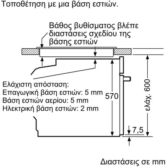 PITSOS PH21M40X3 & CRS645T06 71 Lt Inox  Εντοιχιζόμενος Σετ Φούρνος και Εστία image 8