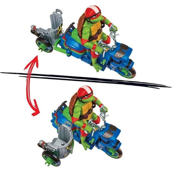 Φιγούρα Δράσης PLAYMATES Teenage Mutant Ninja Turtles Battle Cycle με Raphael 30 cm image 2