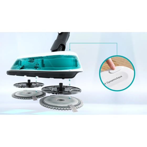 BOSCH Unlimited 7 ProHygienic Aqua BCS71HYG1 18 V 0.3 L Λευκή Σκούπα Stick image 4