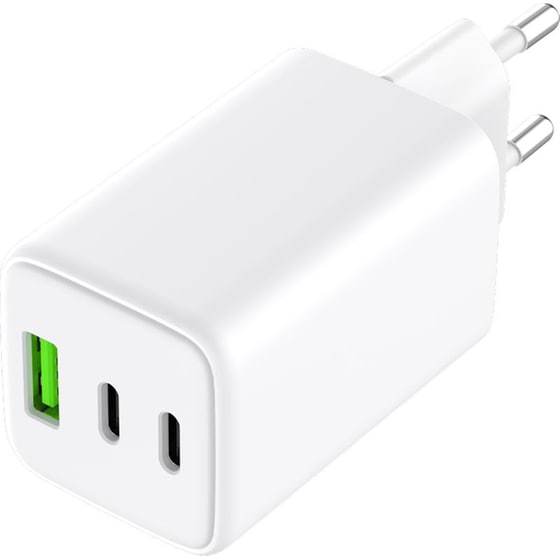 Φορτιστής Πρίζας Tune Dominion 2x USB-C/1x USB-A 65W - White image 3