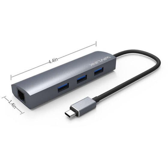 Wavlink Superspeed Usb-c 4-port Hub With Gigabit Ethernet image 2
