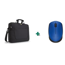 Τσάντα Laptop Case Logic VNAI-215 - Μαύρο + Ασύρματο Ποντίκι Logitech M171 Μπλε