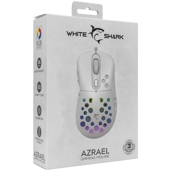 White Shark Azrael Gaming Ενσύρματο Ποντίκι - Λευκό image 6