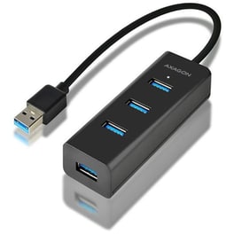 Axagon HUE-S2B USB Hub 4 σε 1 USB-A - Μαύρο
