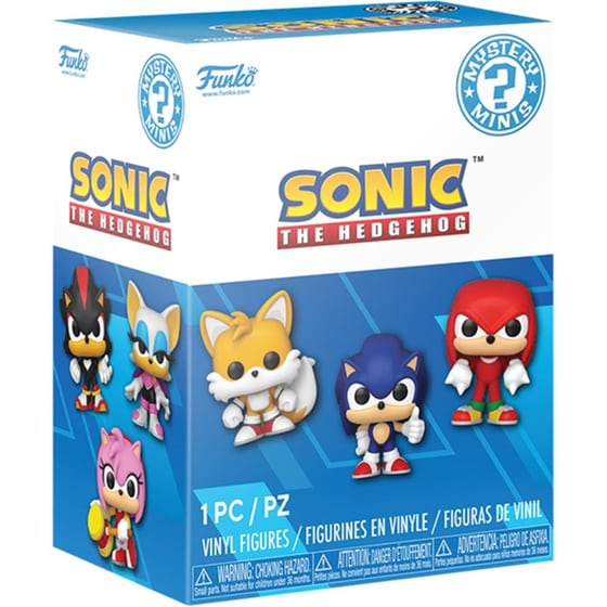 Funko Mystery Minis: Sonic The Hedgehog - Sonic, Tails, Amy, Knuckles, Shadow, Metal Sonic, Dr. Eggman, Silver, Rouge, Treasure Hunter Knuckles, Silver (Glows), Super Sonic (Glows) (Blind Box/Random) Vinyl Figures image 1