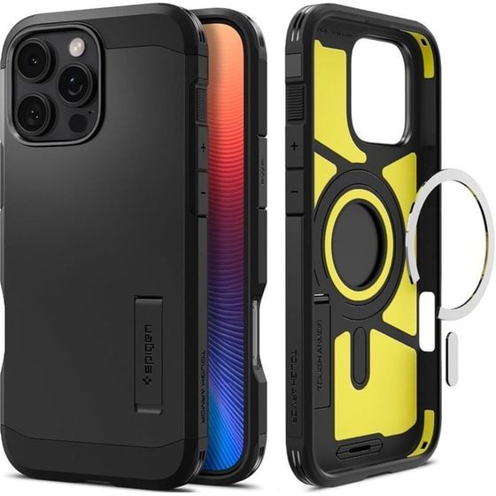 Θήκη Apple iPhone 16 Pro - Spigen Tough Armor AI MagFit με MagSafe - Black image 0