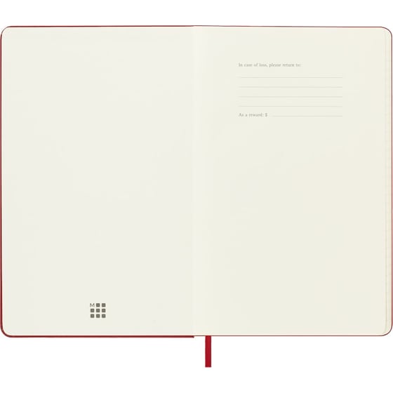 Ημερολόγιο Εβδομαδιαίο 2027 Moleskine 18Μ L Hardcover Κόκκινο image 2