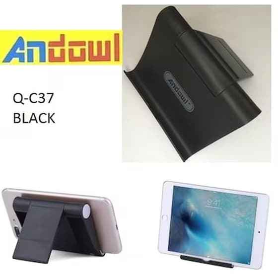 Βάση Στήριξης Tablet Ρυθμιζόμενη Q-C37 Andowl - Μαύρο image 2