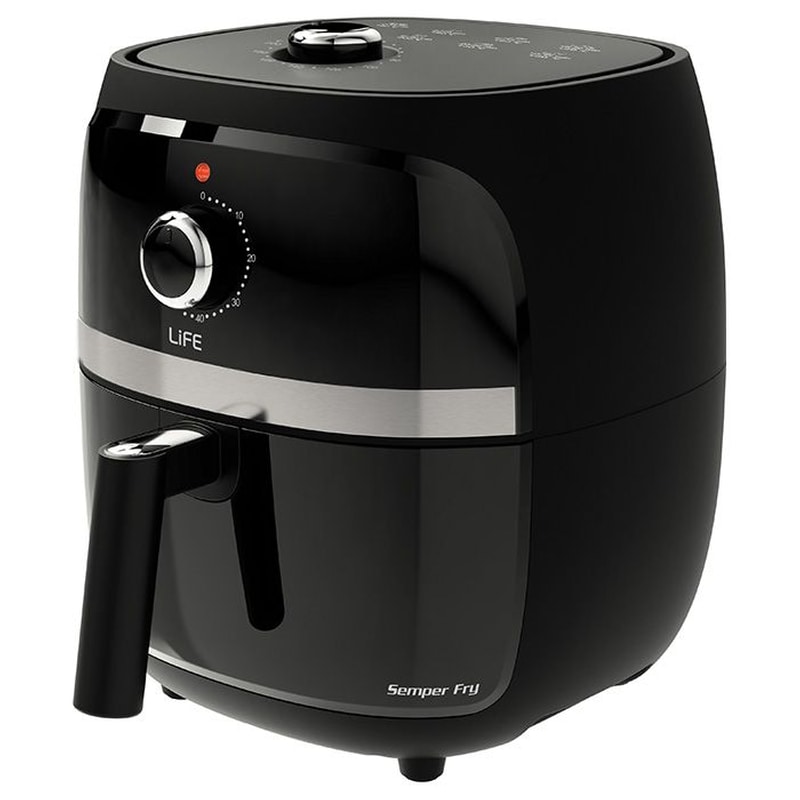 LIFE LIFE SEMPER FRY 221-0291 1300 W 3.2 L Μαύρη Φριτέζα Αέρος