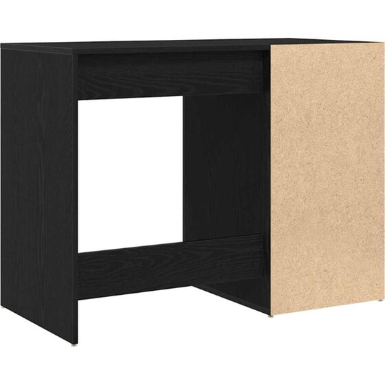 Γραφείο VidaXL από Επεξεργασμένο Ξύλο 100x49x74 cm - Μαύρη Οξιά image 3