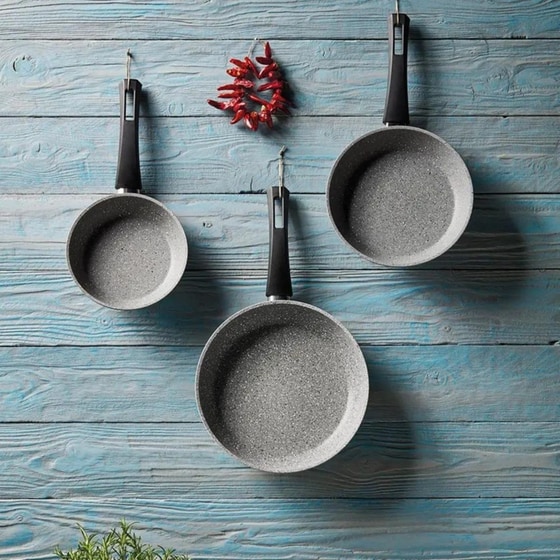 PYRAMIS Grey Force 014007201 24 cm Αντικολλητικό Τηγάνι Γκρί image 1