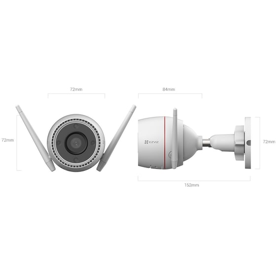 Ασύρματη IP Camera Ezviz H3C 2K Dome - Λευκό image 7