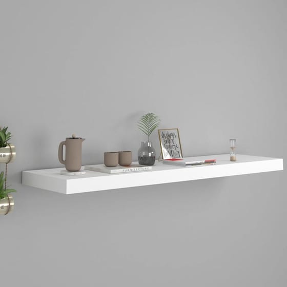 Ράφι Τοίχου VidaXL από  MDF 90x23.5x3.8 cm - Λευκό image 2
