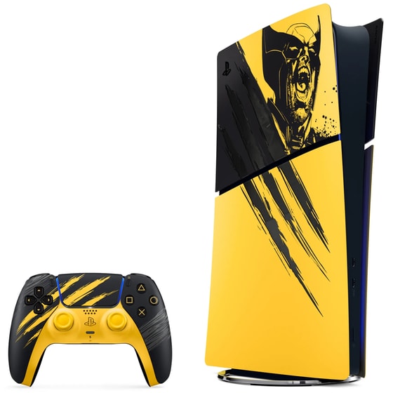 Sony PlayStation 5 Digital Edition - Marvel’s Wolverine Battle Yellow Limited Edition Bundle - 825GB image 1