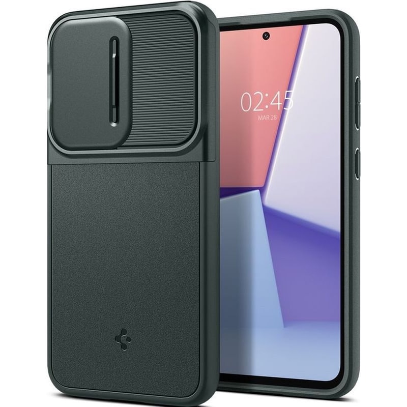 Θήκη Samsung Galaxy S23 FE - Spigen Optik Armor με Κάλυμμα για την Κάμερα - Πράσινο