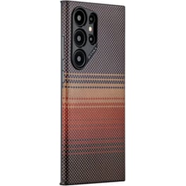 Θήκη Samsung Galaxy S24 Ultra - Pitaka Fusion Weaving Magez Case 4 Aramid Fiber Body Με Magsafe - 1.27mm - 600d - Sunset (fs2401u)