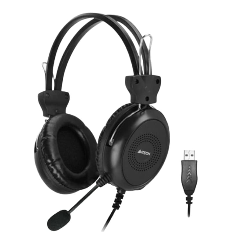 A4TECH Ακουστικα Headset A4tech HU-30 με Μικρόφωνο Ακουστικά Κεφαλής Μαύρο