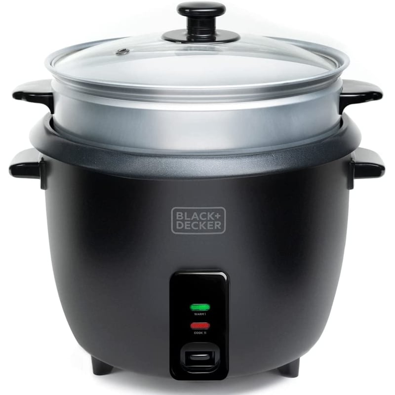 BLACK&DECKER Ατμομάγειρας Ρυζιού BLACK DECKER BXRC1800E 700W Λευκό