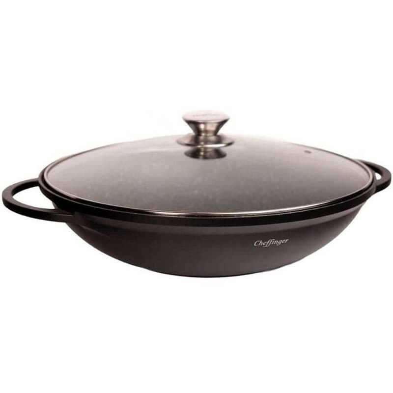 Τηγάνι Wok CHEFFINGER CF-DW40 40 cm Μαύρο