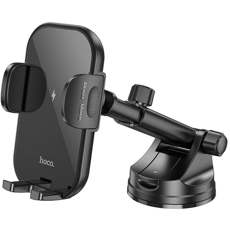 HOCO Βάση Στήριξης Αυτοκινήτου 4.5-7 Hoco HW5 Journey Wireless Fast Charger 15W - Μαύρο