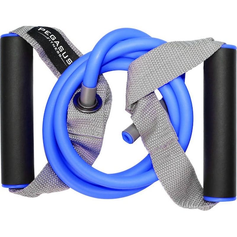 Pegasus Λάστιχο Γυμναστικής Σωληνωτό Μέτριο με Λαβές Μπλε 0.06m PEGASUS