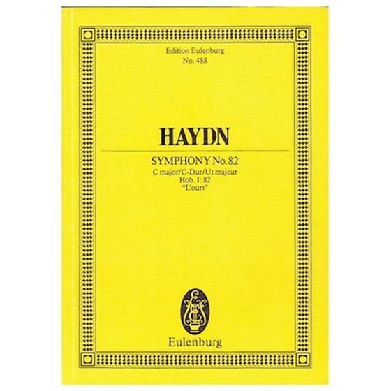 Βιβλίο Για Σύνολα Editions Eulenburg Haydn - Symphony Nr.82 In C Major ''l'ours'' [pocket Score] image 0