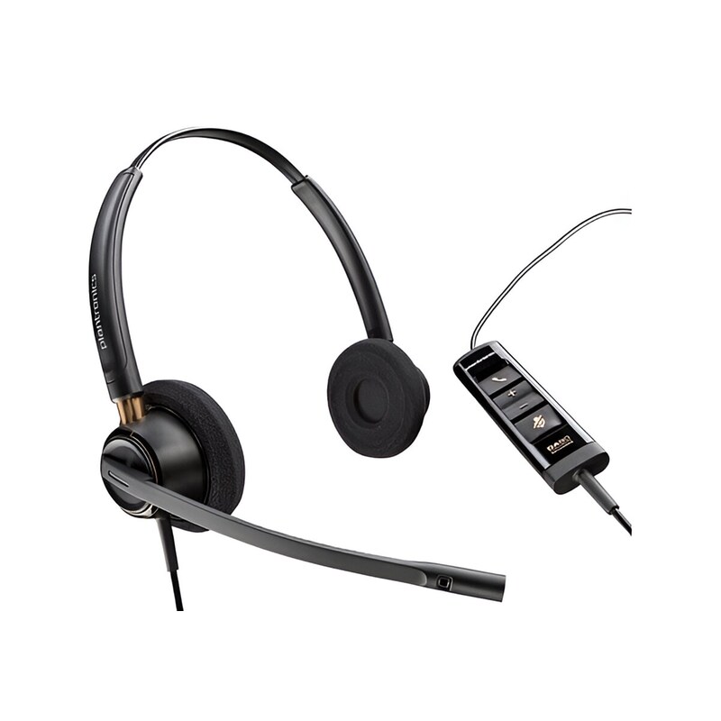 Ακουστικά Κεφαλής Poly Encorepro 525 USB-M Teams Cert - Μαύρα