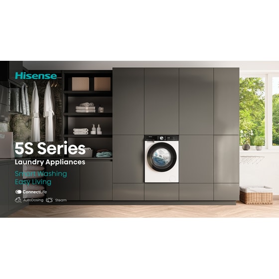 HISENSE WD5S1045BB 10.5kg/6kg 1.400 Στροφές με WiFi Μαύρο Πλυντήριο Στεγνωτήριο image 5