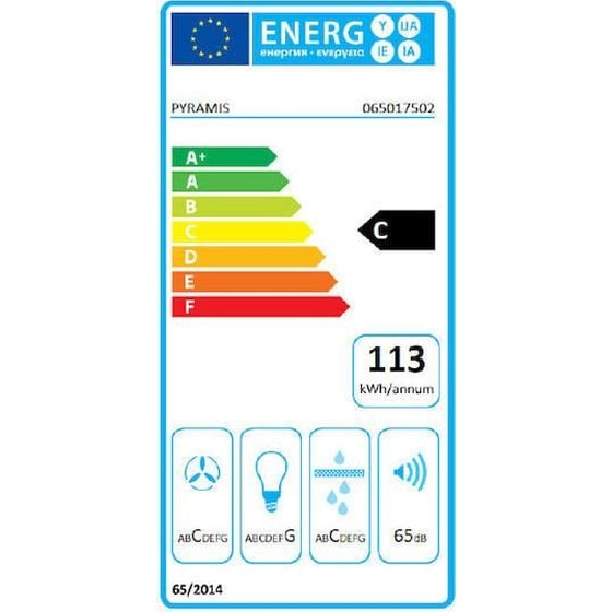 PYRAMIS 065017502 Turbo 60cm Inox Απορροφητήρας Συρόμενος image 3