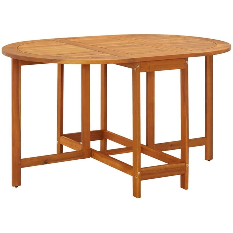 Τραπέζι Εξωτερικού Χώρου Πτυσσόμενο VidaXL από Ξύλο 130x90x72 cm - Καφέ