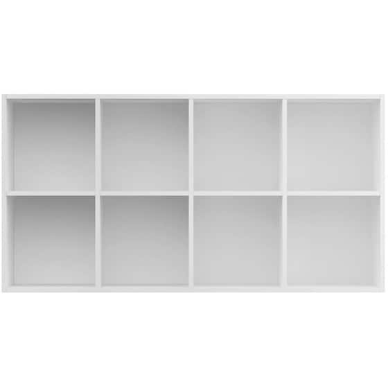 Βιβλιοθήκη VidaXL από Μοριοσανίδα 66x30x130 cm - Λευκό image 5