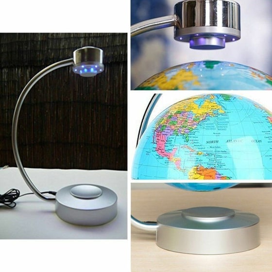 Αιωρούμενη Φωτιζόμενη Υδρόγειος Σφαίρα Στα Αγγλικά Με Διάμετρο 20εκ. Και Ύψος 20εκ. image 1