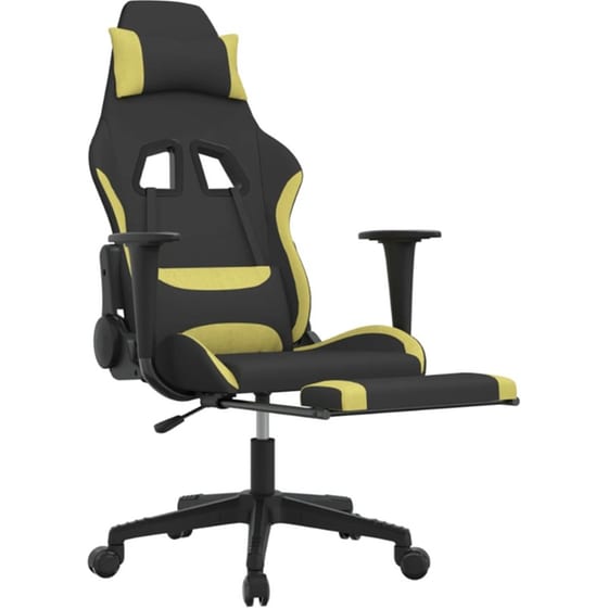 Καρέκλα Gaming VIDAXL 3143748 με Υποπόδιο - Μαύρο image 4