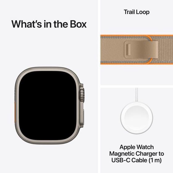 Apple Watch Ultra 4 GPS + Cellular 49mm Natural Titanium Case with Sand Trail Loop - S/M image 6