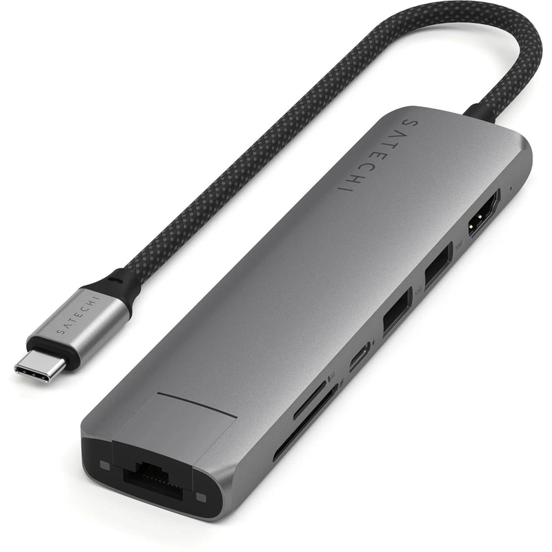 SATECHI Αντάπτορας Satechi ST-P7SM USB-C - Γκρι