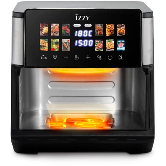IZZY IZ-8271 με Αποσπώμενο Κάδο 2200 W 10 L Ασημί/Μαύρο Φριτέζα Αέρος image 5