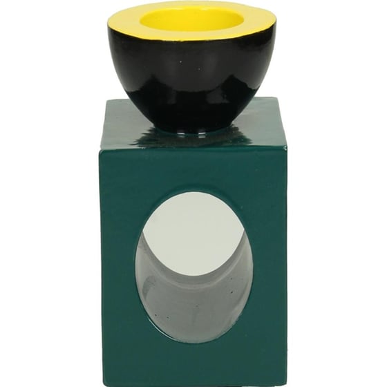 Κηροπήγιο ArteLibre Πετρόλ Polyresin 9.2 x 9.2 x 14.5 cm image 1