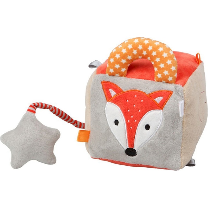 Kiokids Παιχνίδι Δραστηριοτήτων Κύβος με Κουδουνίστρα Αλεπού (2335)