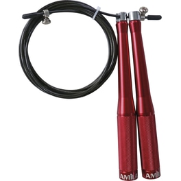 Σχοινάκι Γυμναστικής Amila Speed Rope 44051 330 cm - Κόκκινο/ Μαύρο