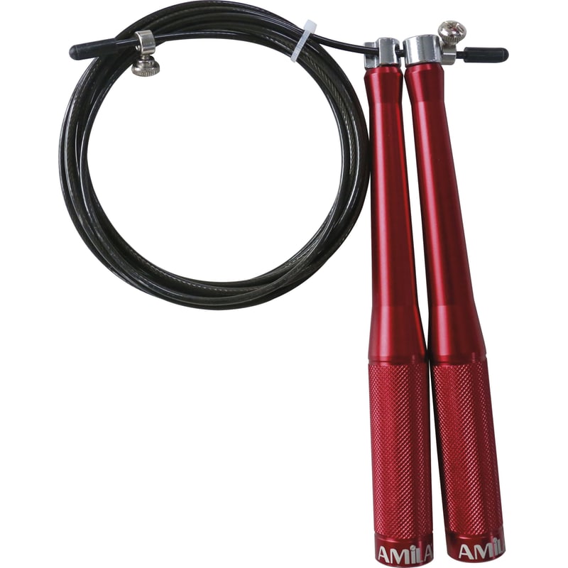 AMILA Σχοινάκι Γυμναστικής Amila Speed Rope 44051 330 cm - Κόκκινο/ Μαύρο