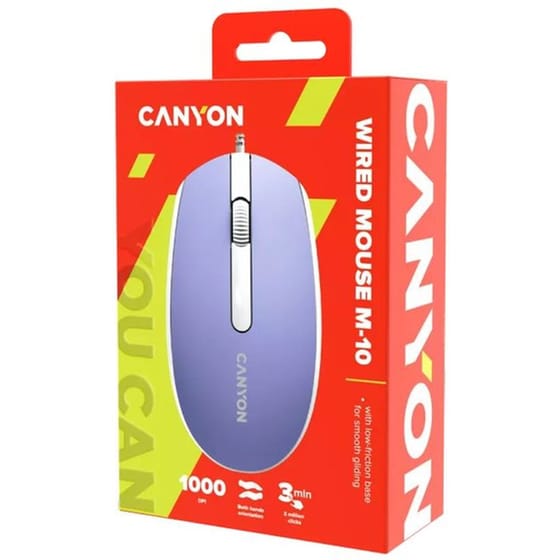 Canyon CNE-CMS10ML Ενσύρματο Ποντίκι Mountain Lavender image 5
