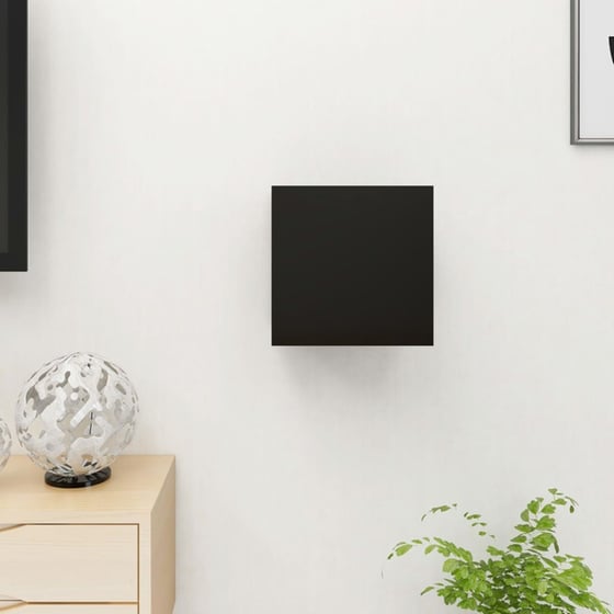 Έπιπλο Τηλεόρασης VidaXL από Μοριοσανίδα 30.5x30x30 cm - Μαύρο image 3