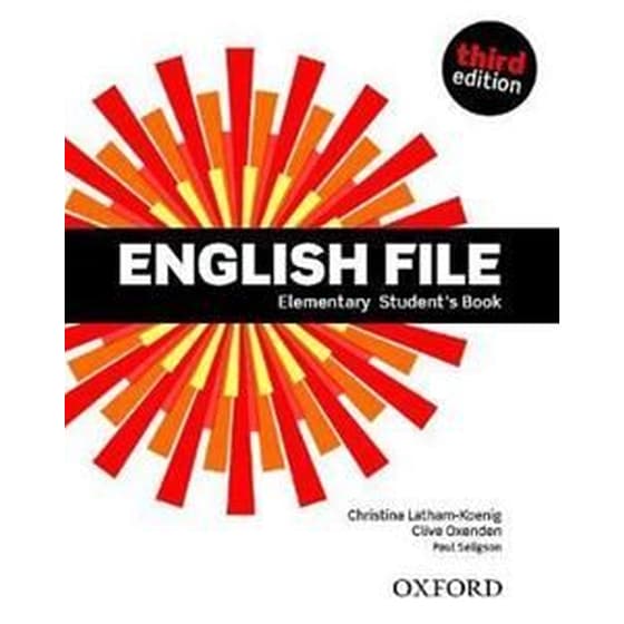 English File 3Rd Edition Elementary St/B image 0